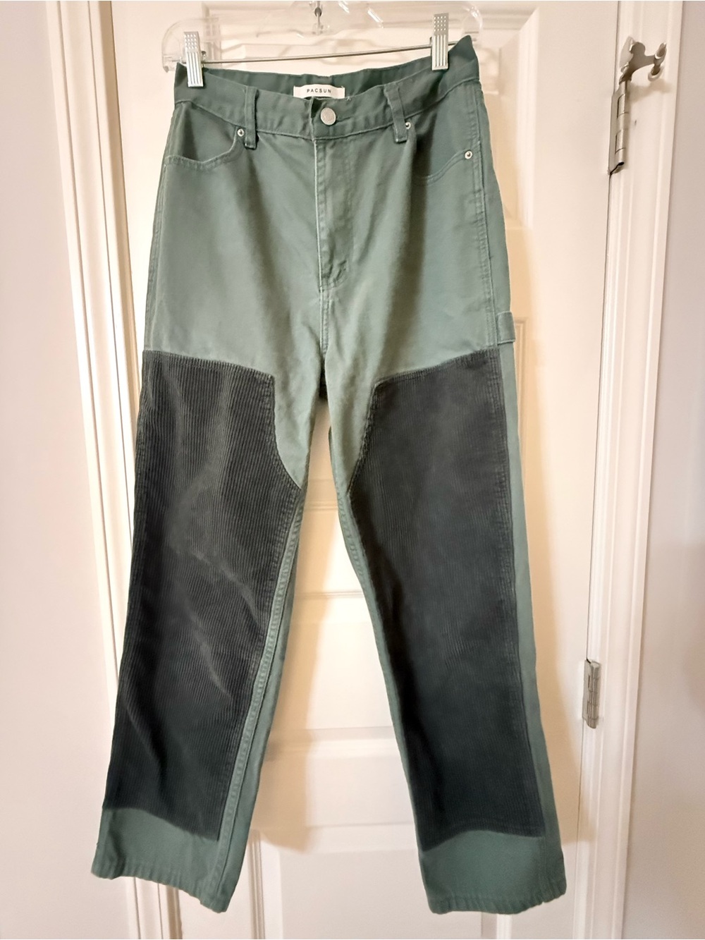 PacSun Olive Workwear Double Knee High Rise Carpenter Pants Size 28